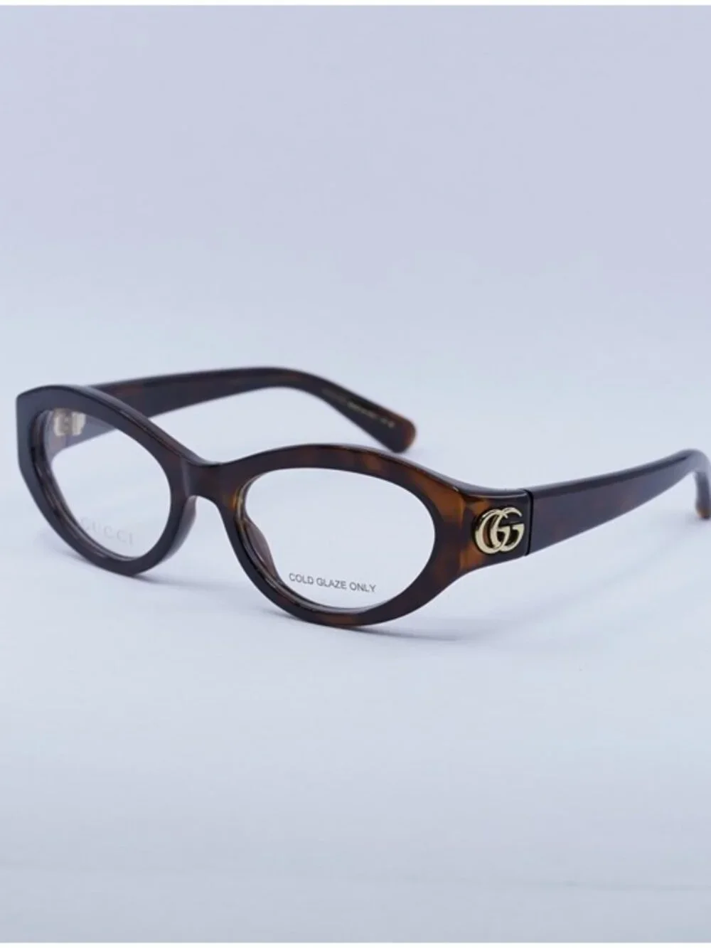 Gucci GG1405O 002 Eyeglasses Havana 51mm Cat Eye Frame